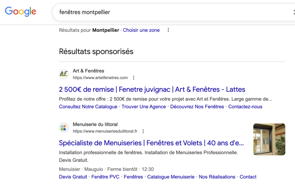 intallateur fenetres google-ads